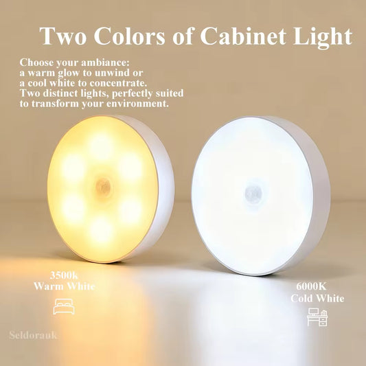 Luvonix Ultra-Bright Magnetic Motion Sensor Night Light for Wardrobe & Hallway