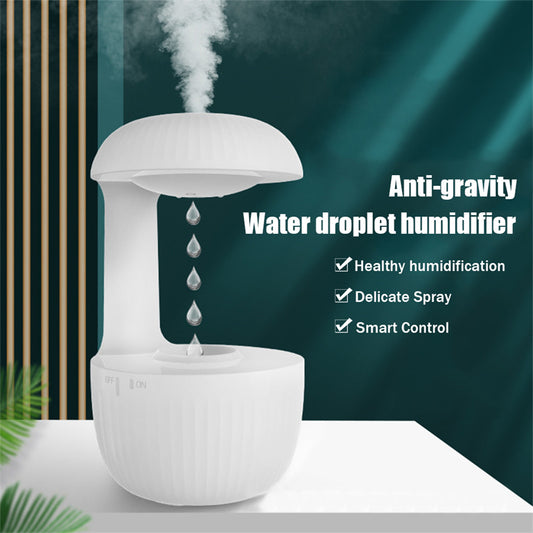 Luvonix® Anti-gravity Air Humidifier Mute Countercurrent Humidifier Levitating Water Drops Cool Mist Maker Fogger Relieve Fatigue